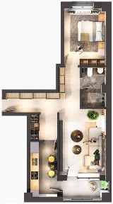 Apartament 2 camere, DECOMANDAT, etaj 3/5, BLOC NOU, Galata