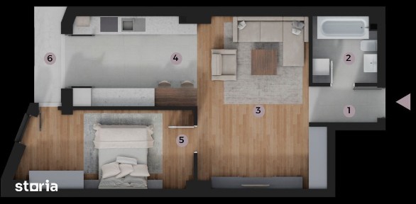 2 Camere, de vanzare, Bloc C1, Zona Tatarasi-Venetia, la Millennium
