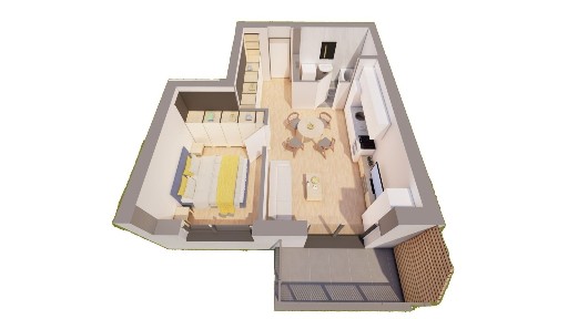 Apartament, 41 m²