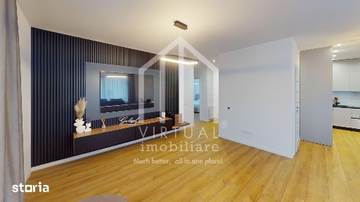 Apartament cu 3 camere, 83mp utili+balcoane, 2 bai, parcare, Selimbar