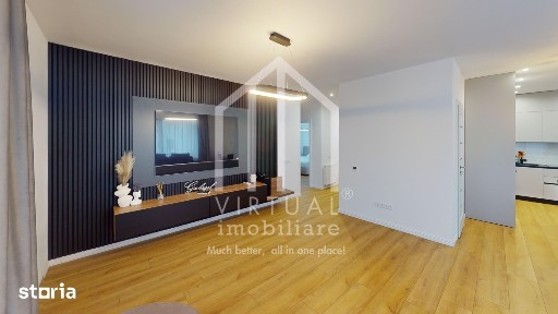Apartament cu 3 camere, 83mp utili+balcoane, 2 bai, parcare, Selimbar