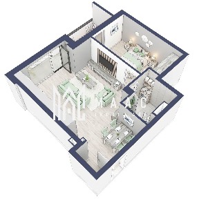 Apartament 2 camere | Balcon 10.3 mp | Etaj 2 | Turnisor