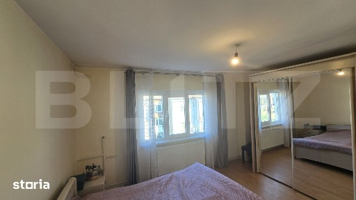 Apartament 3 camere, 82,4 mp, 2 bai, mobilat, utilat, boxa, zona Bucov