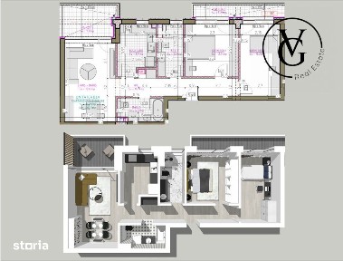Apartament cu 3 camere - complex premium - Blue Bike EDEN