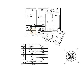 Semicentral, 3 camere spatios, disponibil imediat, LIFT NOU