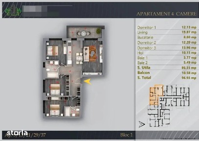 Apartament superb 4 camere Pallady nZeb Cel Mai Bun Pret Dezvoltator