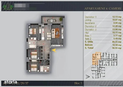 Apartament superb 4 camere Pallady nZeb Cel Mai Bun Pret Dezvoltator