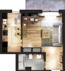 Apartament 1 camera Bucium-Mega Image