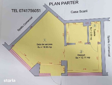 Inchiriez spatiu comercial
