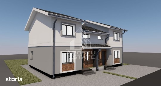Jumatate de duplex,4 camere si 2 bai,Giarmata la stadiul de proiect