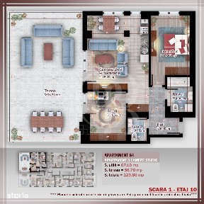 Apartament 3 camere cu terasa Titan Pallady Metrou Nicolae Teclu