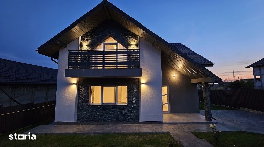 Casă noua 2025 P+M, 5 camere, clasa energetica A, vedere lac, 500mp