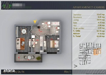 Apartament Deosebit 2 camere 2 bai sector 3 Pallady ansamblu Premium
