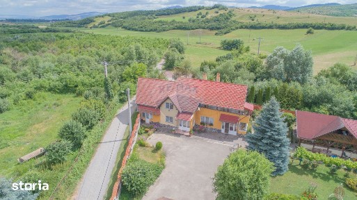 Casă + curte amenajată | 5 dormitoare, saună, sală sport | Purcăreni