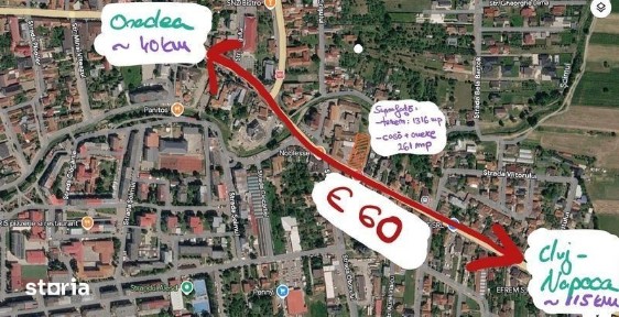 Casa de vanzare central in Alesd la DN1 cu posibilitate de privatizare