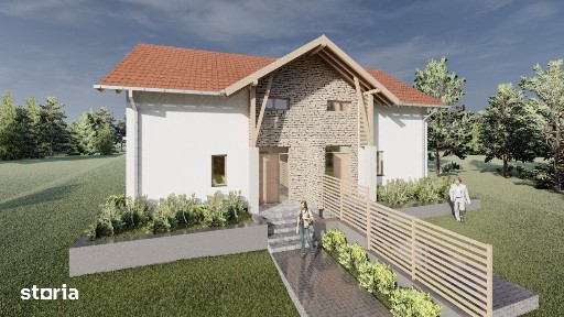 Duplex de vanzare, 120mp utili, 550mp teren pe unitate