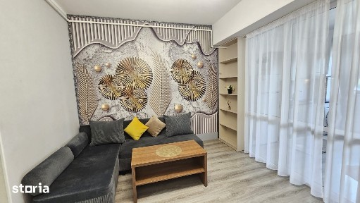 Apartament 1 camera mobilat si utilat Bloc la George Cosbuc, zona Mall