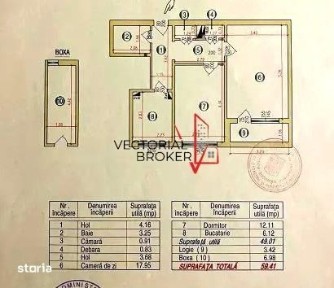 APARTAMENT 2 CAMERE DECOMANDAT CU BOXA METROU N. GRIGORSCU