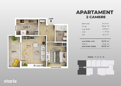 Apartament 2 camere decomandat, bloc nou, Aparatorii Patriei metrou