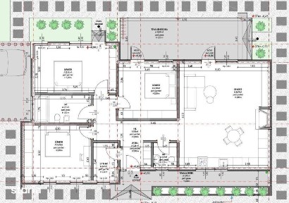 Casa noua mediteraneana, 3 camere, 105 mp utili, teren 630 mp, drum pr