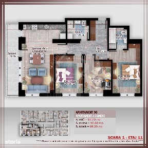 Apartament 4 camere Titan Pallady Metrou Nicolae Teclu
