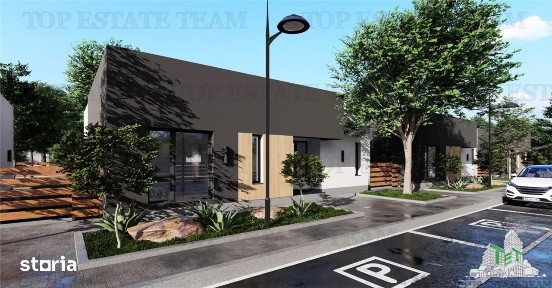 Vila stil mediteraneean, moderna, cu 4 camere ( parter ) si curte gene