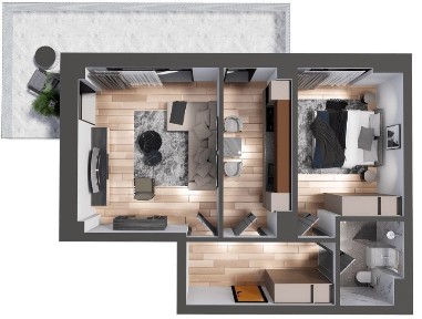 Apartament 2 camere | Design modern | Finisaje premium