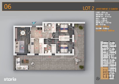 Apartament 3 camere cu Terasa Titan Th. Pallady-Sector 3