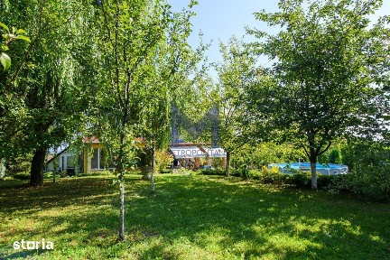 Casa cu salcie - vilă pe 1.804 mp, front la două străzi, Feleacu