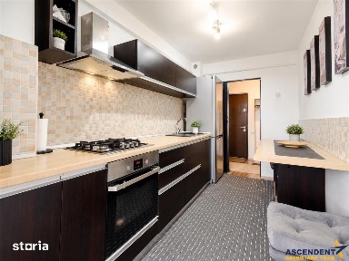 Apartament de 3 camere mobilat si utilat modern, structura decomandata