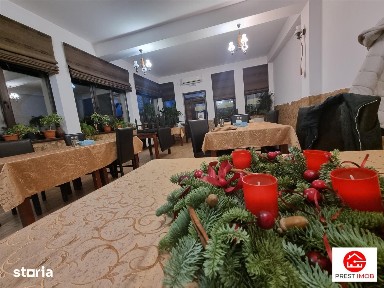 Restaurant cu sala de nunti si magazin alimentar de vanzare in Sancra