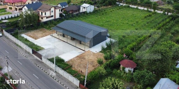 Hala de vanzare, 300 mp, teren intravilan 4.650 mp - zona Floresti