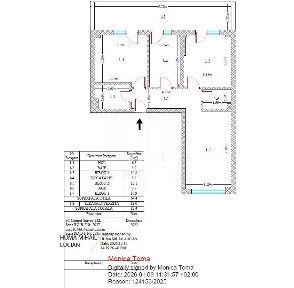 Apartament 3 camere decomandat 2 bai si terasa 18 mp.