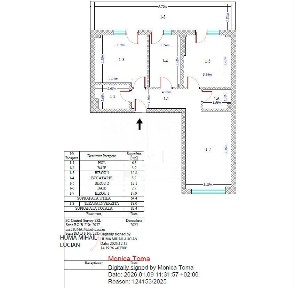 Apartament 3 camere decomandat 2 bai si terasa 18 mp.