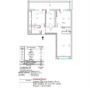 Apartament 3 camere decomandat 2 bai si terasa 18 mp.