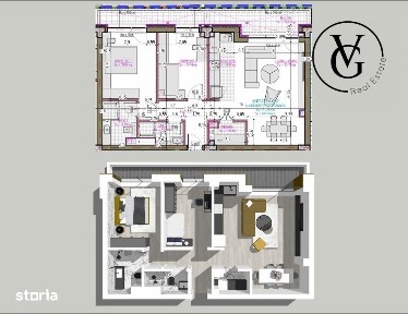 Apartament 3 camere | Finisaje premium | Blue Bike EDEN