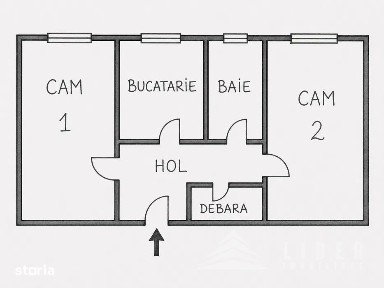 Apartament 2 camere decomandat, vanzare zona Centrala,Cluj