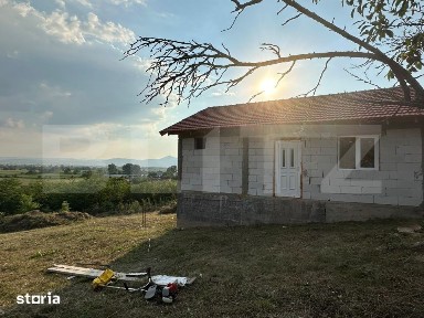 Casa la rosu de vanzare in Chimindia, teren de 1.400 mp, acces 2 drumu