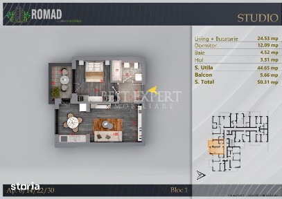 Apartament 2 Camere | Panouri Fotovoltaice | Comision 0%