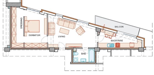 Bloc nou, apartament 2 camere, finisaje premium