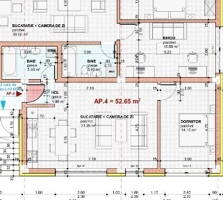 Apartament 2 camere, bloc nou, zona Giulia