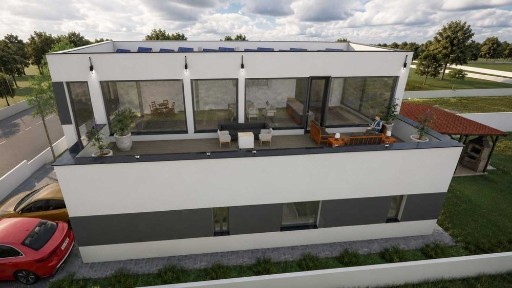 Casa individuala 186.6 mp proiect UNIC