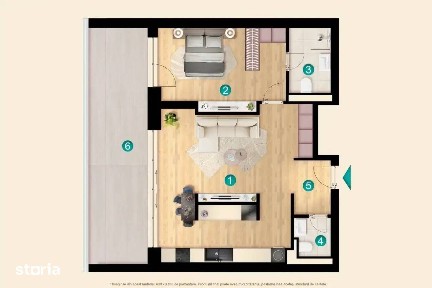 2L: 2 camere cu balcon de 18,5 mp, KronenPark Pipera Voluntari
