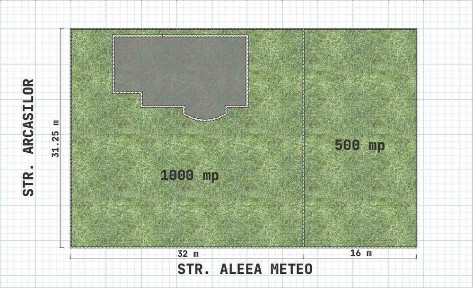 Casa + Teren 1000 mp + Teren 500 mp [str. Arcasilor, Galati]