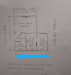 Vand garsonieră zona Crâng vis a vis de Electrica et.2