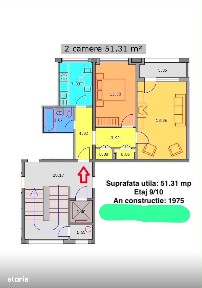 DECOMANDAT 2 camere de vanzare - Tineretului | Fara comision