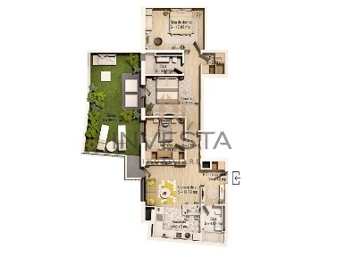 Apartament 4 camere 97 mp utili+ terasa 39 mp cu panorama spre Parc!