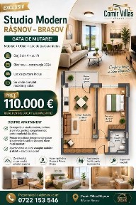 Persoana fizica Vand Apartament 2 camere tip Studio in Rasnov