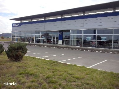 Showroom auto,construcții 6500 mp,teren 31.350 mp,front 176 ml la DN 1