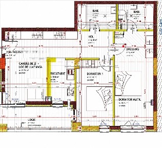 Apartament 3 camere, 80 mp, semifinisat, parcare zona str Somesului